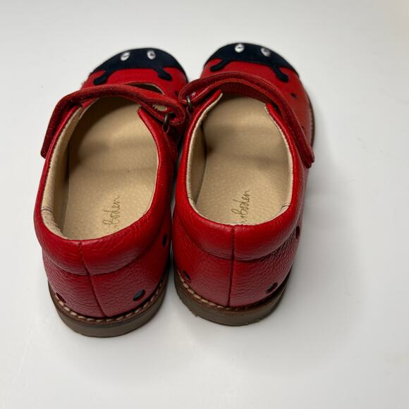 Mini Boden Red Ladybug Mary Jane Shoes Girls 13 - Picture 3 of 6